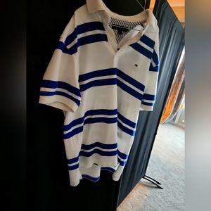 Tommy hill figure collar shirt